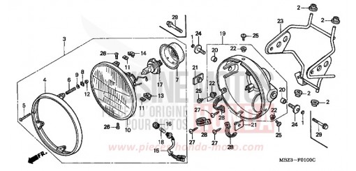 SCHEINWERFER (1) CB600FY de 2000